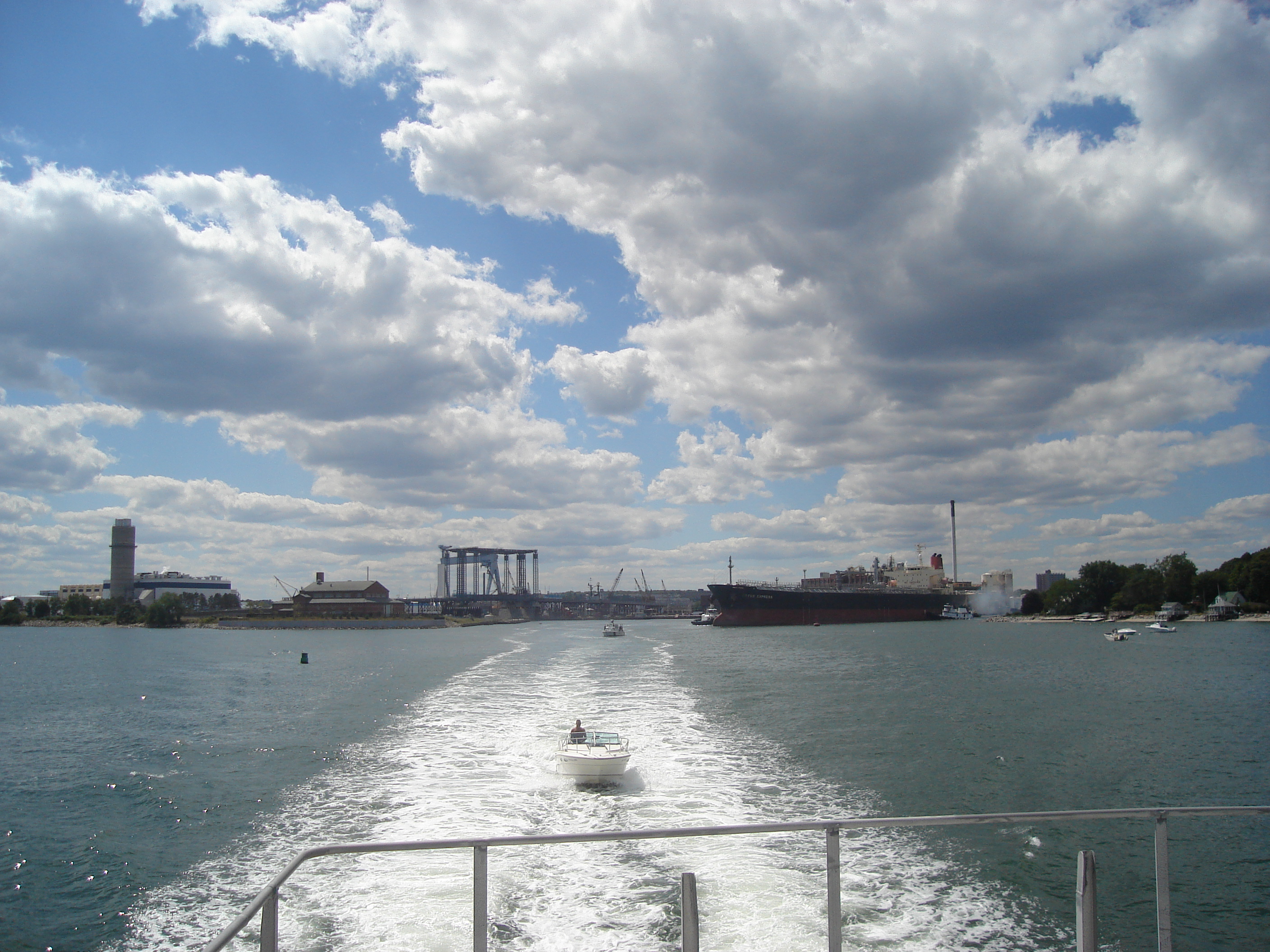Mouth of the Weymouth Fore River in Weymouth, Massachusetts